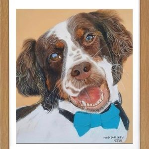 Custom handmade pet portrait, gift for mother father brother sister birthday